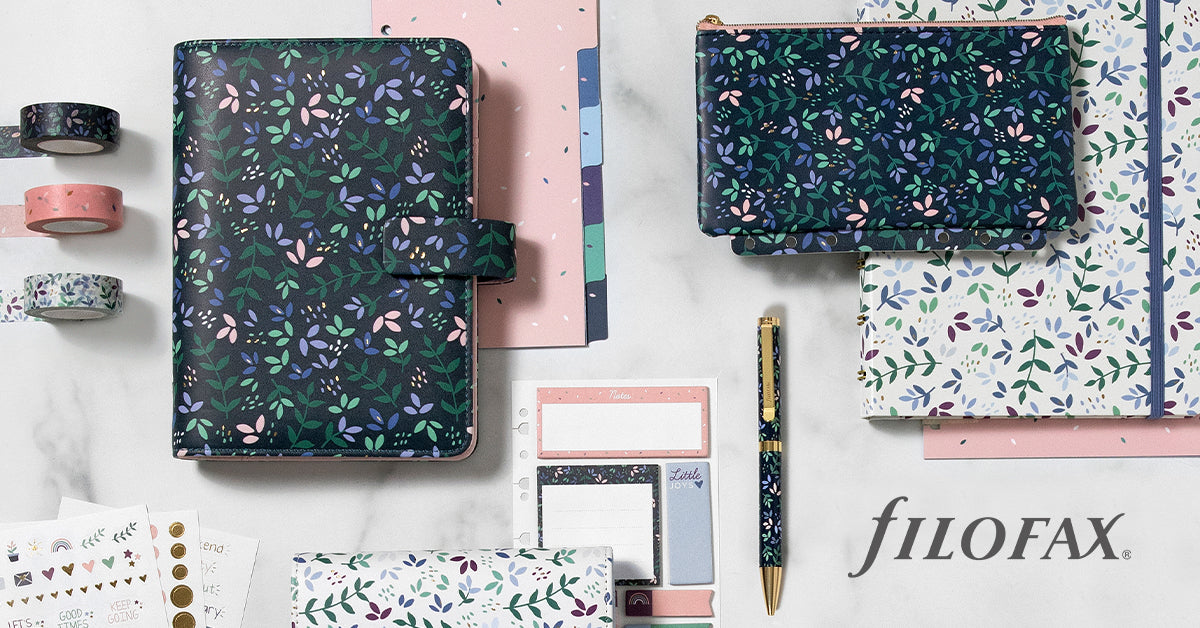 Diario Filofax Personal Illustrato Floreale - Settimana Su Due Pagine, Carta Da 80 G/mq, Compatibile Con Organizer Personal