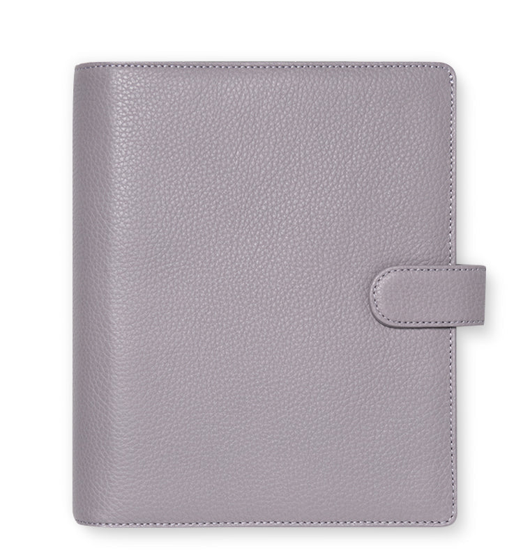 Portachiavi Filofax Norfolk In Pelle Morbida – Salvia, Con Clip E Anello Argento