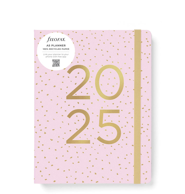 Planner A5 Confetti Rosa 2025