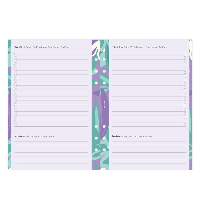 Pacchetto "Illustrated" Floreale A5- Multilingua 2026 Filofax 26-6351