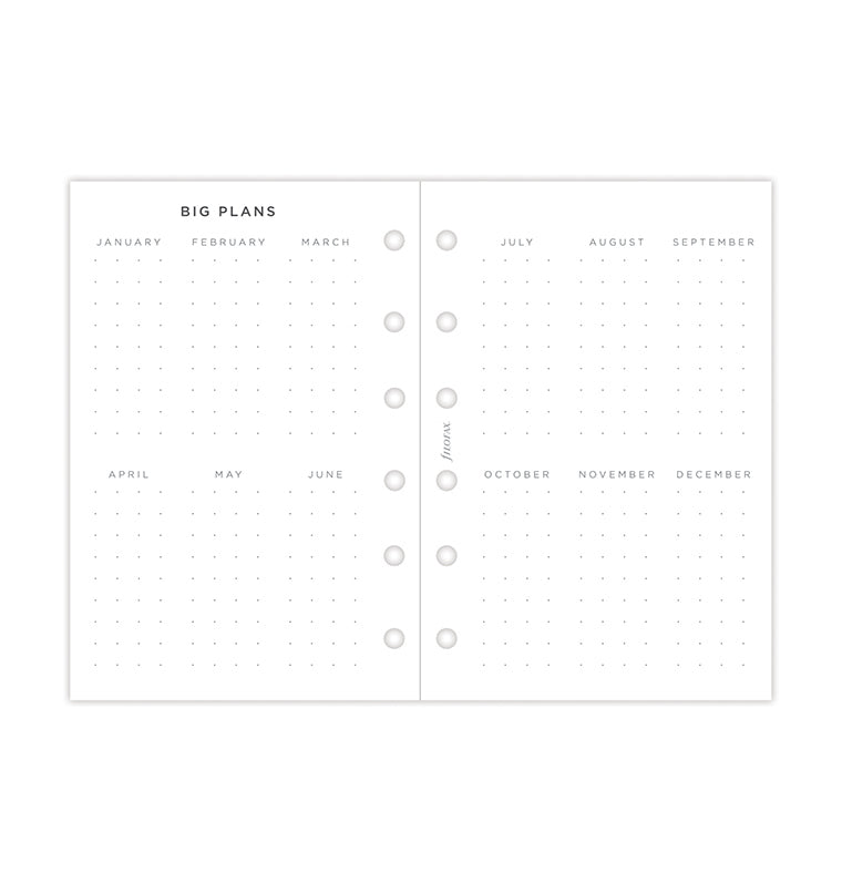 Diario Settimanale Minimal Pocket - Multilingua 2026 Filofax 26-68290