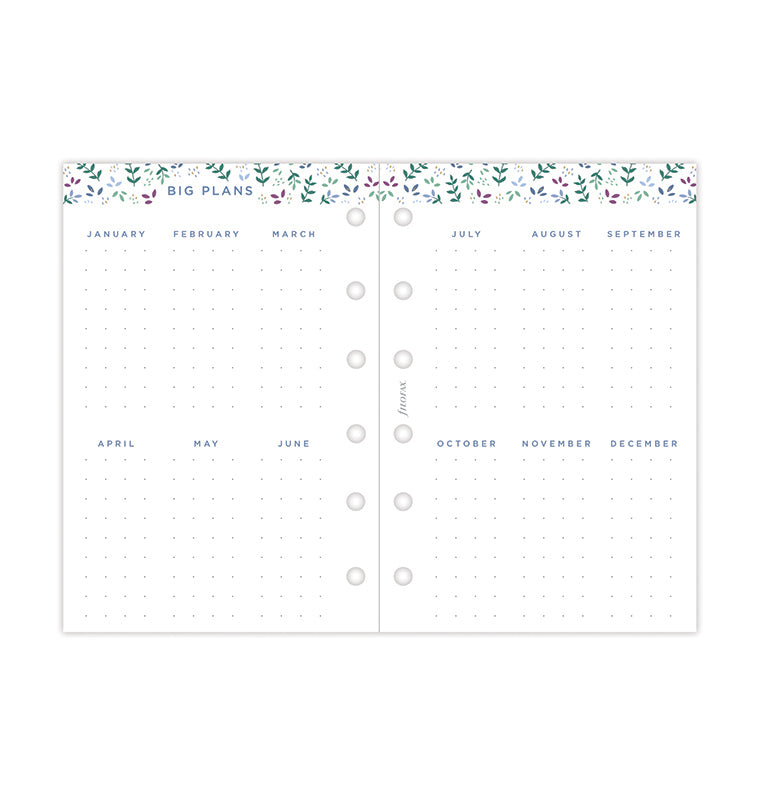 Diario Settimanale Garden Pocket - Multilingua 2026 Filofax 26-68292