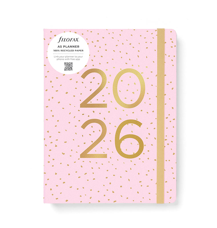 26-68298, Planner A5 Confetti Rosa 2026