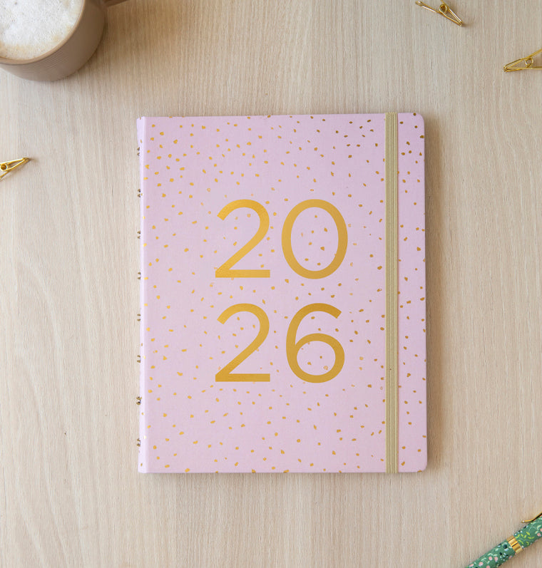 26-68298, Planner A5 Confetti Rosa 2026