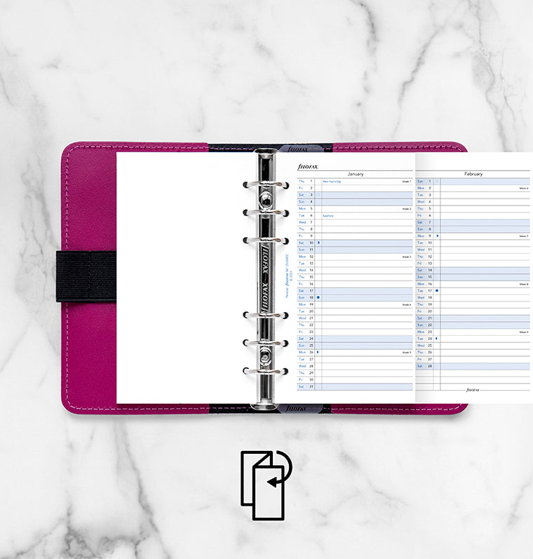 Planner annuale verticale Personal - Inglese 2026 - 26-68402