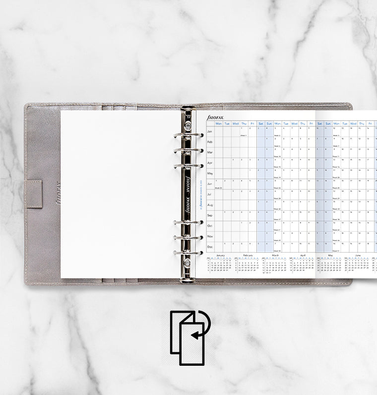 Planner annuale orizzontale A5 - Inglese 2026 - 26-68506