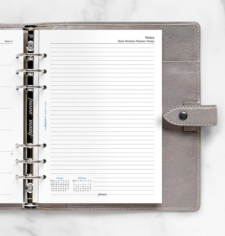 Calend. 1 Settimana per pagina A5 - Multilingua 2026 Filofax 26-68509