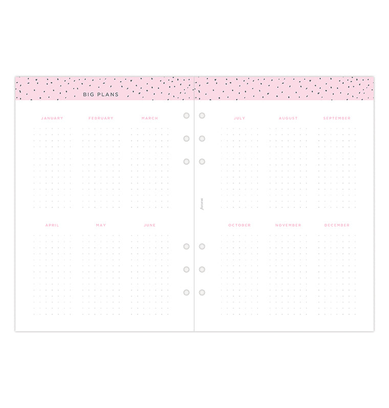 Diario Settimanale Confetti A5 - Multilingua 2026 Filofax 26-68591