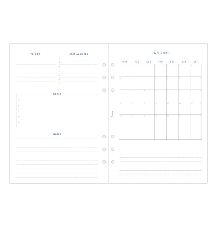 Diario Settimanale Garden A5 - Multilingua 2026 Filofax 26-68592
