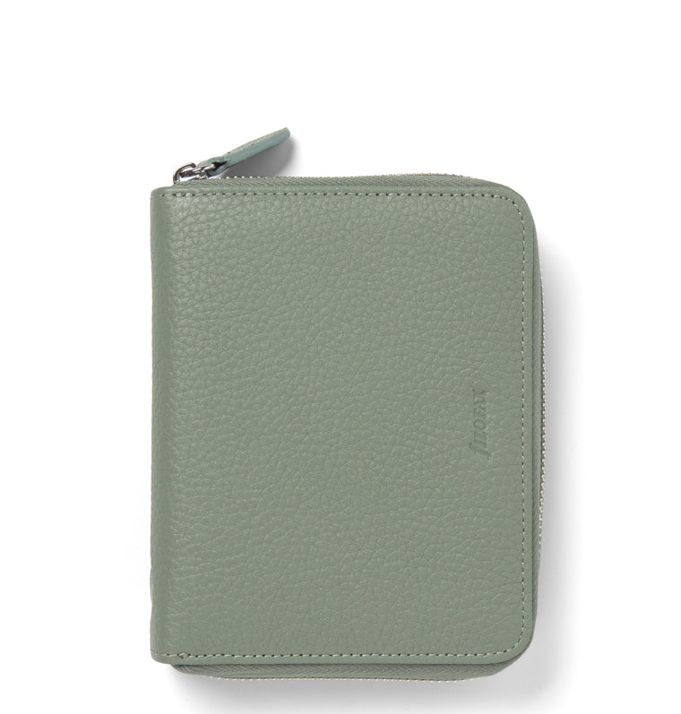 Organizer Filofax Camden Personale In Effetto Pelle Vegana - Verde Oliva, Con Carta Riciclata E Anelli Rimovibili