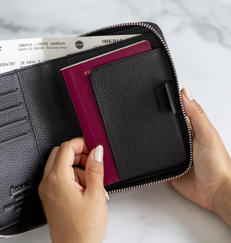 Norfolk Organiser Pocket Compact Zip Black