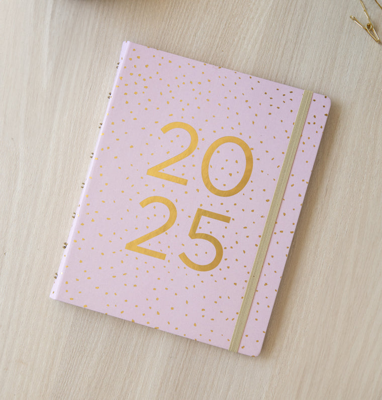 Planner A5 Confetti Rosa 2025