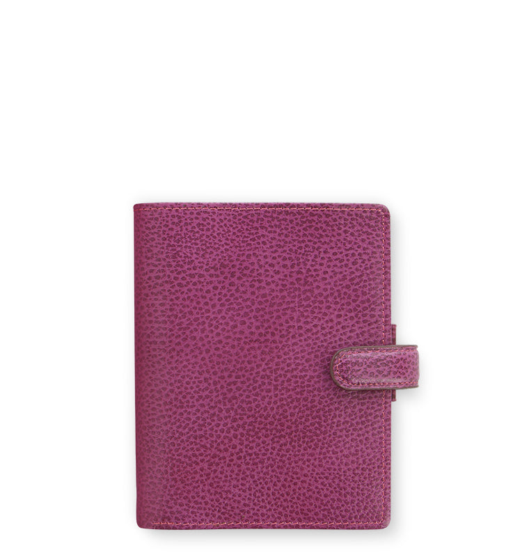 Filofax Finsbury Pocket Leather Organiser in Raspberry