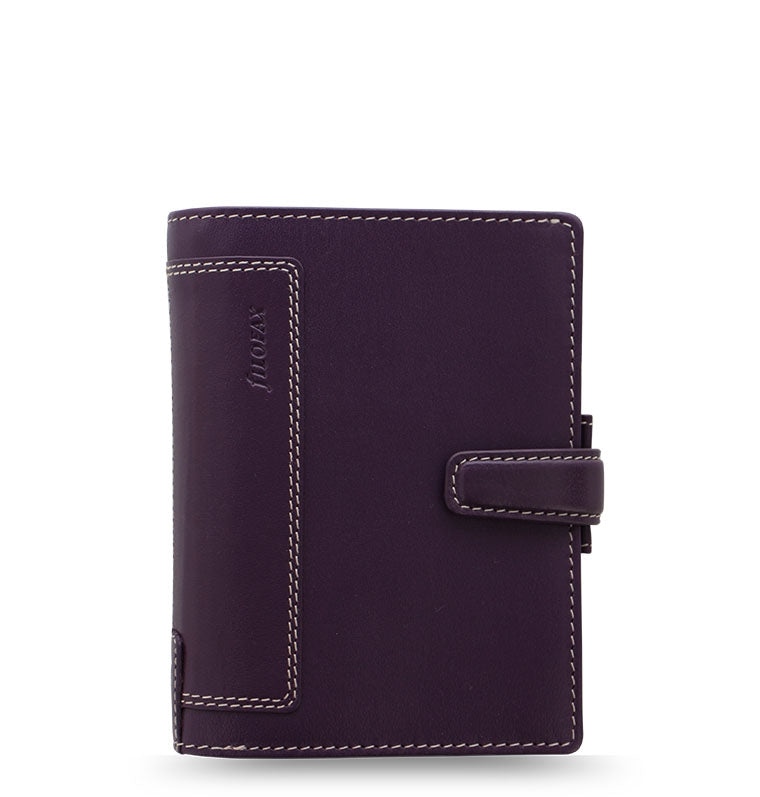 Filofax Holborn Pocket Leather Organiser in Purple