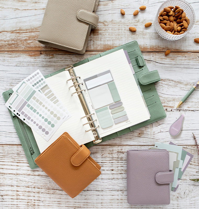 Filofax Norfolk Stationery and Leather Organiser Collection