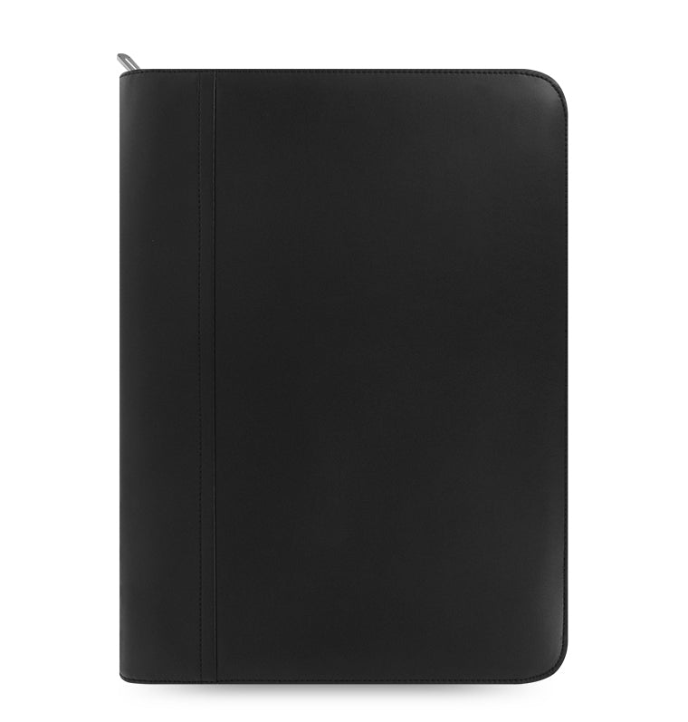 Folio Metropol A4 Zip Blu – Cartelletta Con Blocco Righe, Tasche Multiple – Pronta Da Scrivere