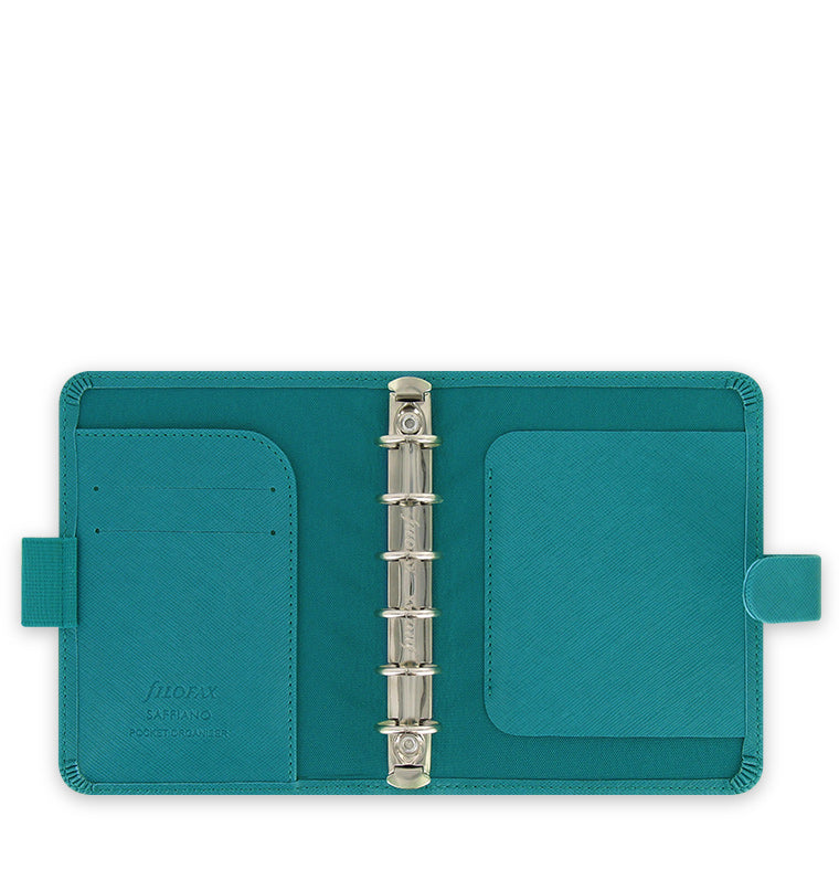 Filofax Saffiano Pocket Organiser in Aquamarine